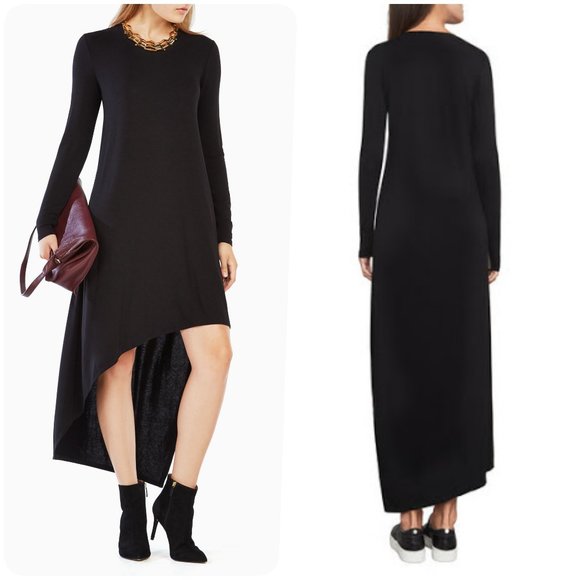 BCBGMAXAZRIA High/Low Knit Maxi Dress NWT. XS - Picture 1 of 5